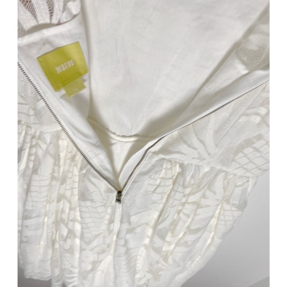 Anthropologie Women's Maeve Pina White Ivory Lace Pineapple Fit‎ & Flare Dress - Picture 11 of 15